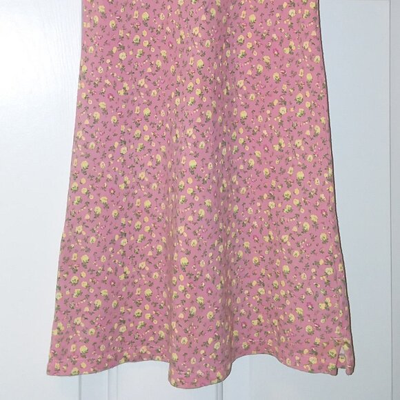 Cotton polo shirt dress, floral, waffle knit, NEW - Picture 2 of 2